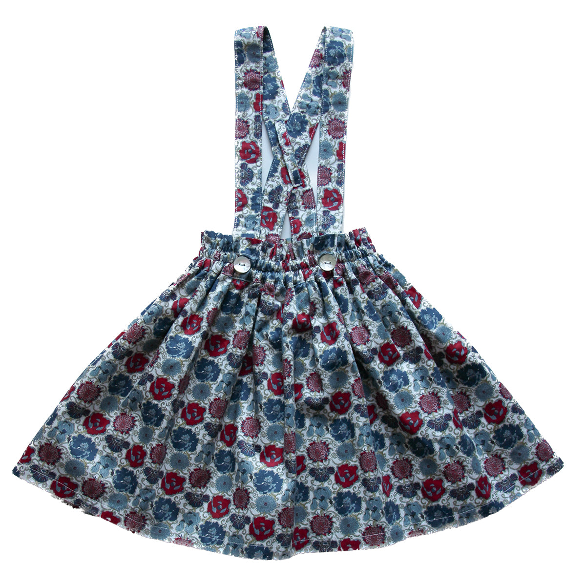 VEGA Falda tirantes - Rosetón raf granate