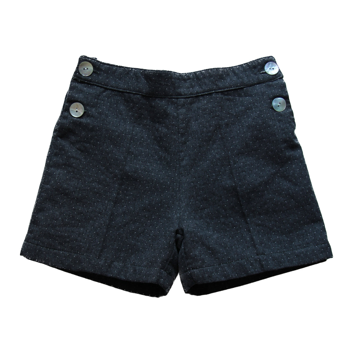 Londres Pantalón corto - Mota doble tela antracita