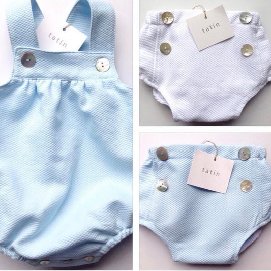 ALE Diaper Cover - Light Blue Piqué