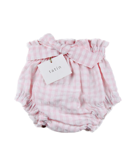 SARA Diaper Cover - Vichy Mini Pink