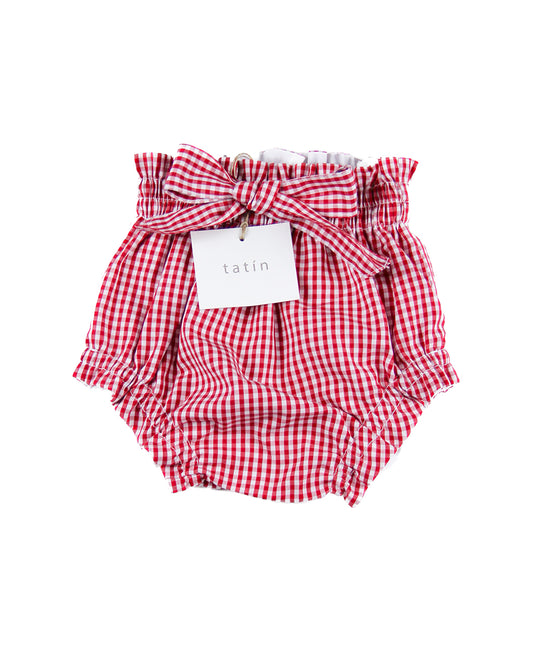 SARA Diaper Cover - Vichy Mini Red