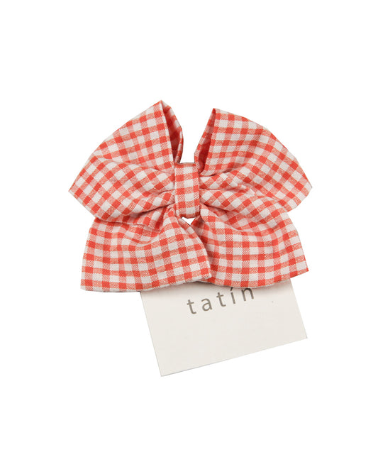 Bow - Gingham Mini Orange