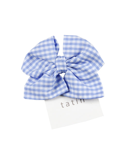 Bow - Gingham Mini Light Blue