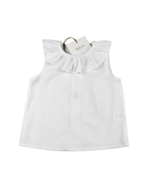 MARTA Sleeveless shirt - White