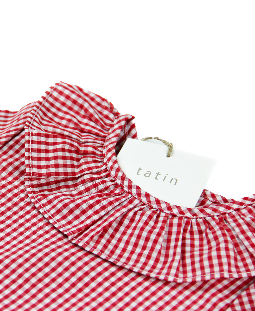 DANIELA Camisa manga corta - Vichy mini Rojo