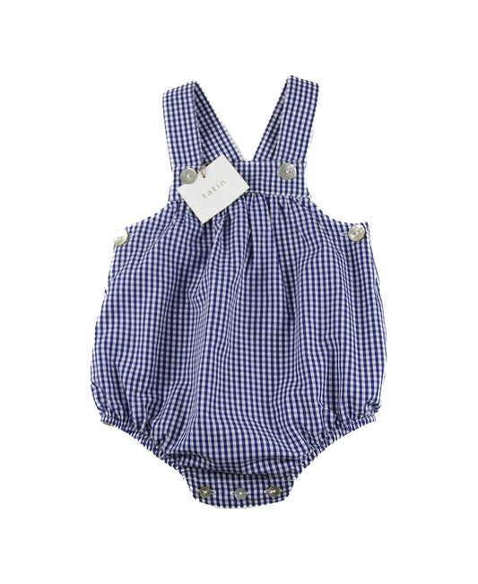 Luka Dungarees - Vichy Mini Navy