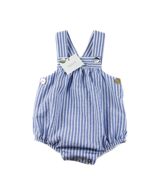 LUKA Dungarees - Blue Stripe