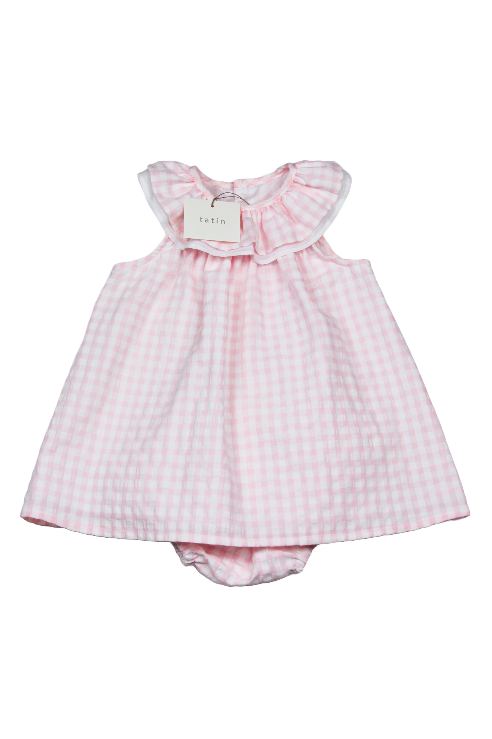 Maria Jesusito Braguita (Vestido) Vichy Medio Rosa