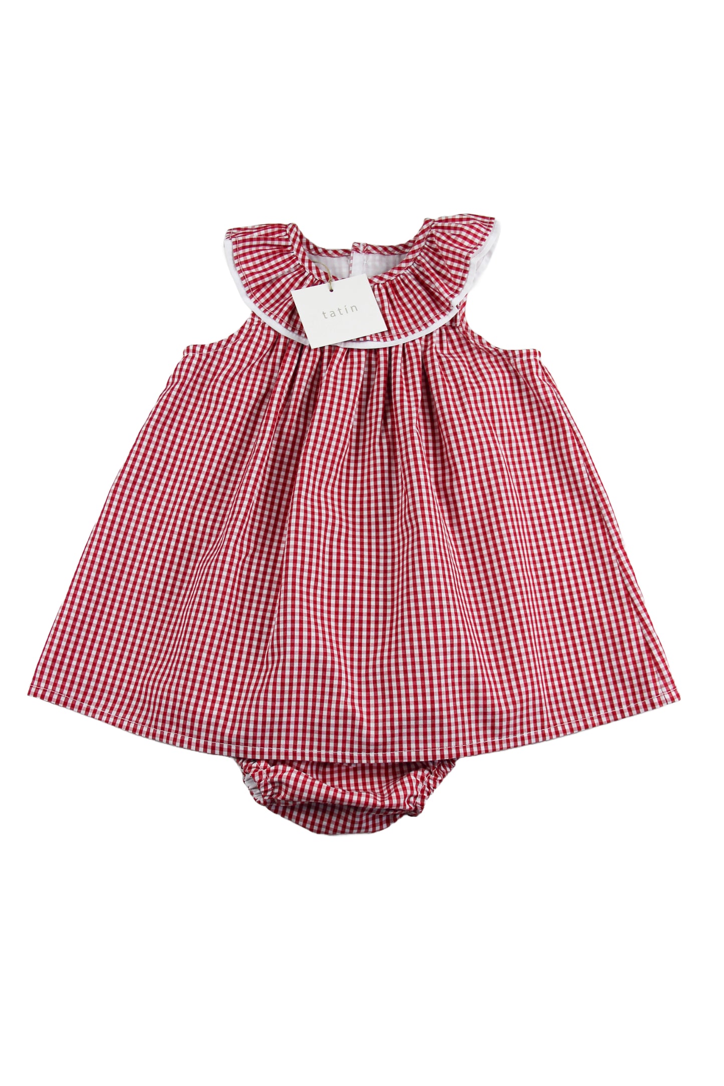 MARIA Jesusito + Braguita (Vestido) - Vichy Mini Rojo