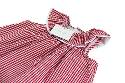 MARIA Jesusito + Braguita (Vestido) - Vichy Mini Rojo