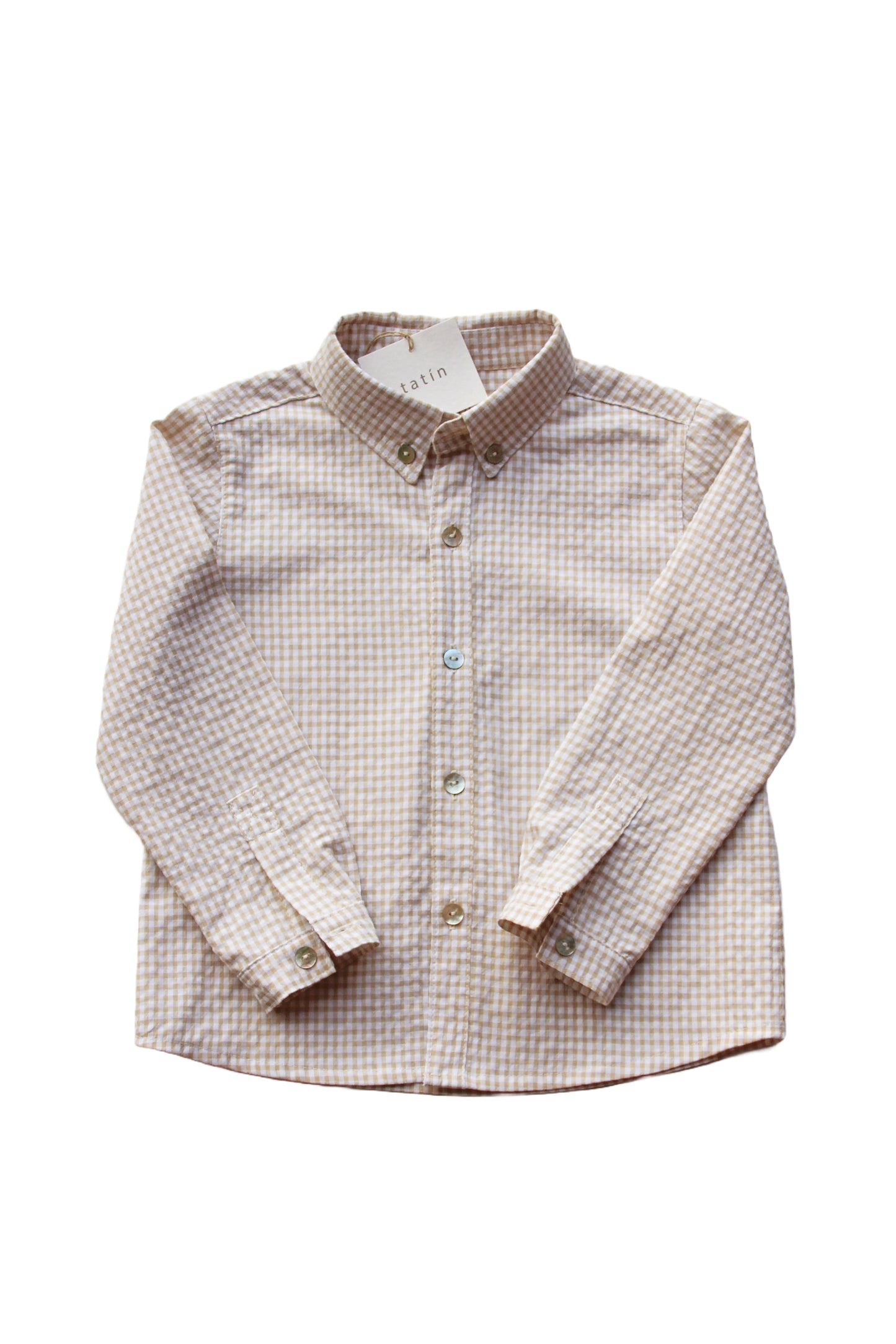 Tino Camisa - Vichy mini Beige